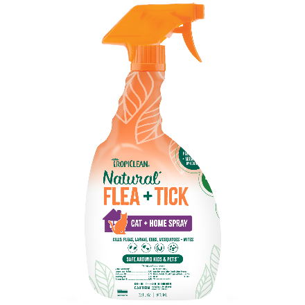 32oz Tropiclean Natural* Flea + Tick Home + Cat Spray - Flea & Tick